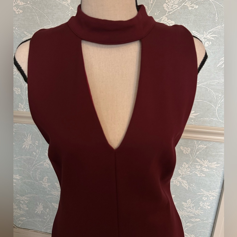 Adelyn Rae Wine Sleeveless Mini Dress - Picture 3 of 13